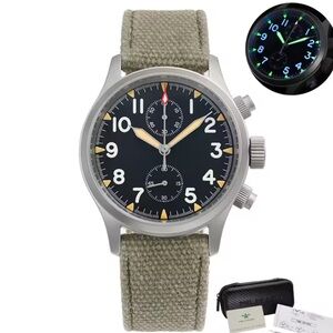 Militado Mecaquartz Chronograph Seiko movement. EUC w/box and papers